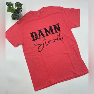 Country‎ Western T-Shirt Coral color Various Sizes NEW!!